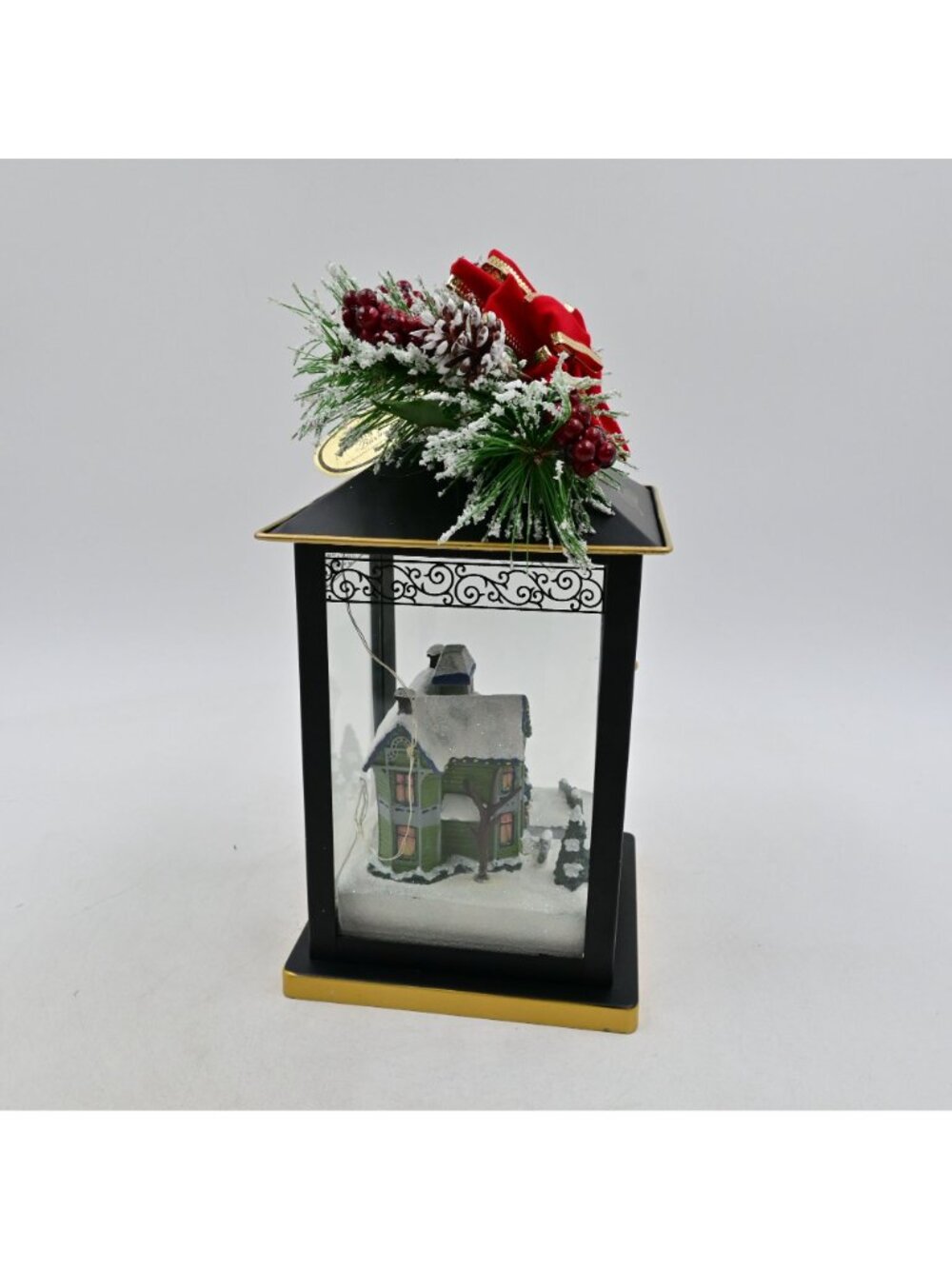 Thomas Kinkade Christmas Lantern Peace Bradford Exchange Sparkle Of The Season - Picture 2 of 5